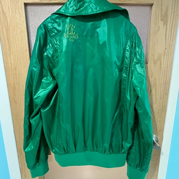 Vintage glossy green jacket,a one of a kind in great condition,only worn twice. - Picture 2 of 4